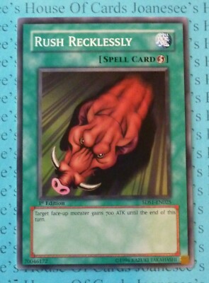 Rush Recklessly 5DS1-EN025 Yu-Gi-Oh Card 1st Edition New-image