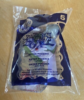NEW Yu-Gi-Oh GX 2006 Mcdonald's Happy Meal Aster Phoenix #5 and Trading cards-image