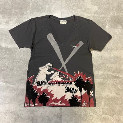 Vintage single stitch godzilla destroys holywood popkillers shirt-image