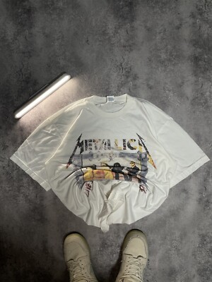 Metallica live binge & purge sh*t 1995 pushead t-shirt XL 90s 1994 X-Large-image