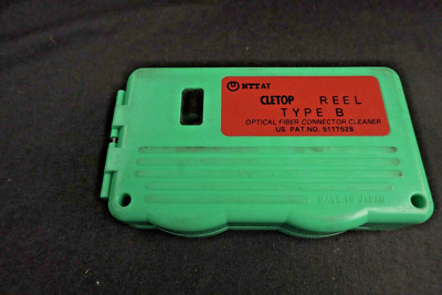 Cletop Reel Type B Optical Fiber Connector Cleaner NTT AT Model 220524 5x3 Inch-image