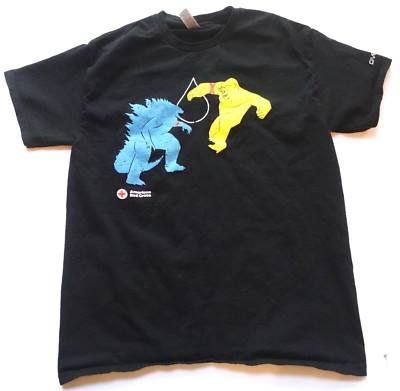 Am Red Cross GODZILLA x KONG Movie The New Empire T-Shirt Size M 2024-image