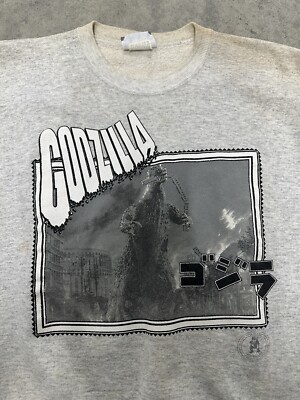 Vintage Godzilla 1994 Toho Kings Of The Monsters Single Stitch USA Sweatshirt L-image