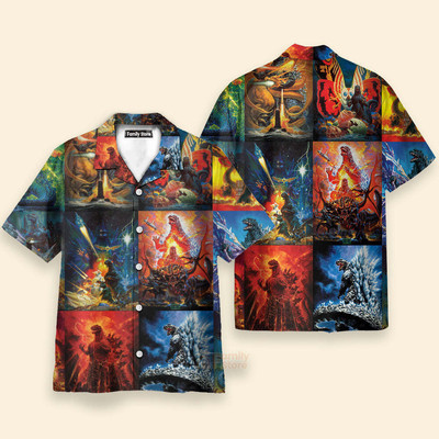 Godzilla Hawaiian Shirt_-image