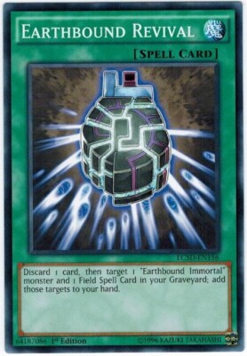 3 x Earthbound Revival - LC5D-EN156 - Common - 1st Edition Near Mint, English-image