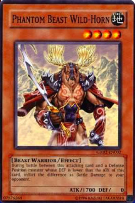 1X MP Phantom Beast Wild-Horn - GX02-EN002 - Super Rare Yu-Gi-Oh! Promo Cards-image