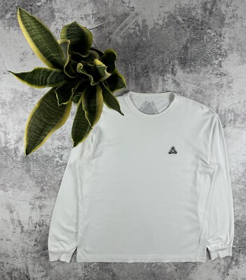 Palace Sofar Basic White Logo Skate Rap Repaxed Longsleeve Pullover Sweatshirt-image