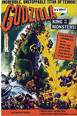 Vintage Godzilla Iron On Transfer For T-Shirt + Other Light & Dark Fabrics #2-image