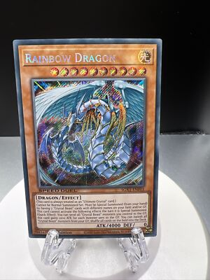 🔥 Yugioh RAINBOW DRAGON ~ SECRET RARE SGX1-ENF01 NM SPEED DUEL GX 🔥-image