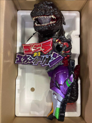 [Not sold in store]Godzilla VS Evangelion Goods Title Figure Panel Pachinko-image