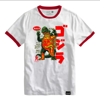 Super 7 Reaction Funko Toho Anatomical Godzilla Ringer T-Shirt Figure-image