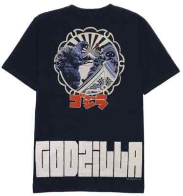 Godzilla Invasion of Edo Discharge Print Slub TEE Japan T-shirt Size Small-image