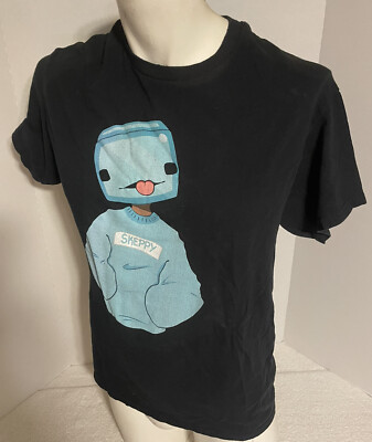 Rare Skeppy Black T Shirt Tee MInecraft Challenge YouTuber Adult MEDIUM-image