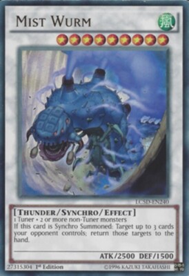 Yugioh! LP Mist Wurm - LC5D-EN240 - Ultra Rare - 1st Edition Lightly Played, Eng-image