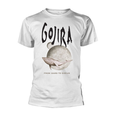 Gojira Whale From Mars White Eco T-Shirt NEW & OFFICIAL-image