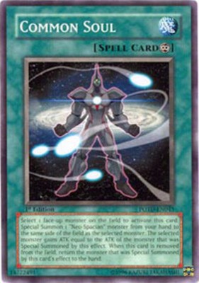 Common Soul - POTD-EN045 - Common - 1st Edition NM YuGiOh!  Booster Set Cards (G-image
