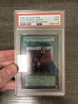 Yugioh The Forceful Sentry MRL-045 1st Edition Ultra Rare PSA 9 Mint-image
