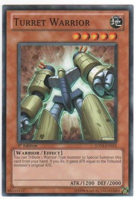 Turret Warrior - 5DS3-EN015 - Common - 1st Edition Near Mint Starter Deck: Dueli-image