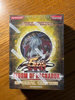 Yu-gi-oh Yugioh 5D's Storm of Ragnarok Special Ed Deck Box: 3 Packs + Variant!-image