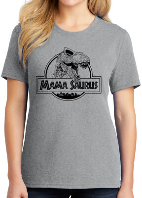 Mamasaurus T-Shirt T-Rex Dinosaur Mothers Day Birthday Retro Love Family Mom-image