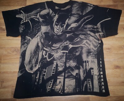 Vintage y2k Batman AOP Scott Snyder Dark Knight DC Comics Promo Full Print Shirt-image