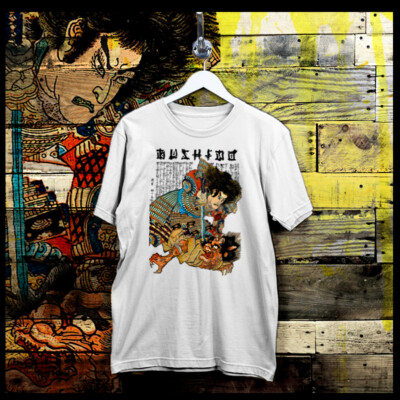 Samurai T-Shirt Shogun Assassin Bushido Code Ronin Hanzo Sword Japanese Steel -image