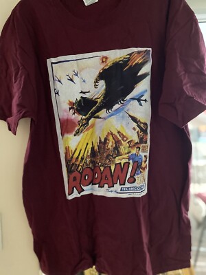 RODAN - movie poster look t shirt- NWOT - HTF - Godzilla movie-Size L-image