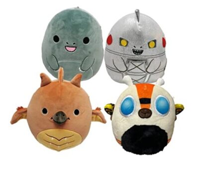  Kellytoy Godzilla Plush Toy (Set of 4 Godzilla), 4 Piece Assortment (SQK2817) -image