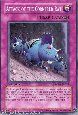 RGBT EN075 1ST ED 3X ATTACK OF THE CORNERED RAT COMMON-image