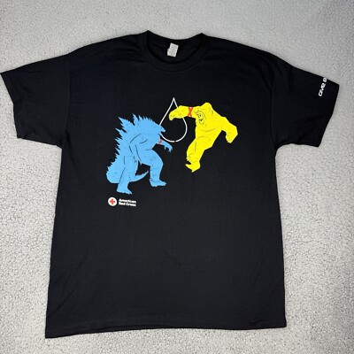 Godzilla x Kong The New Empire Shirt Adult Large Black Promo American Red Cross-image