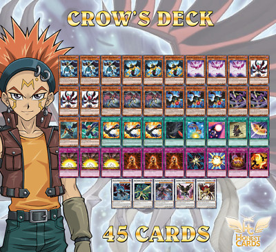 Yugioh 5D's! Complete Crow Hogan Deck! Armor Master + Black Wing **HOT** + Bonus-image