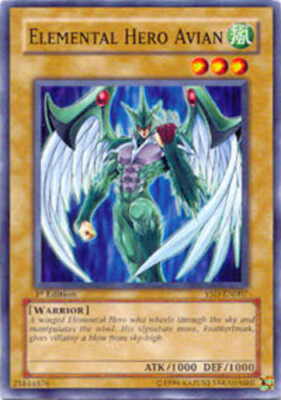 Elemental Hero Avian - YSD-EN007 - Common - 1st Edition x3 - Heavily Played-image