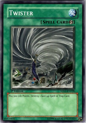 Yu-Gi-Oh TCG Twister 5DS1-EN028 1st Edition Regular Common Card Played LP-image