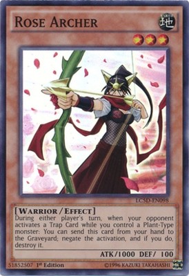 Rose Archer - LC5D-EN098 - Super Rare - 1st Edition Near Mint Legendary Collecti-image