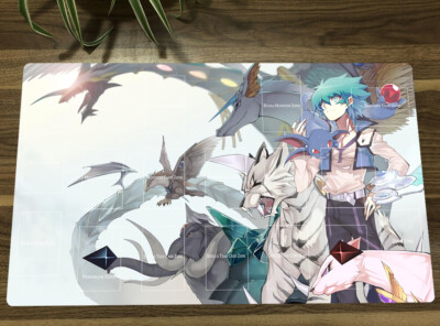 Ygomat GX Duel Playmat Crystal Beast TCG CCG Pad Trading Card Game Mat Free Bag-image