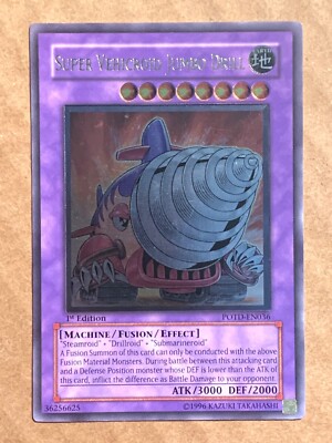 yugioh Super Vehicroid Jumbo Drill POTD-EN036 Ultimate Rare 1st Edition nearmint-image